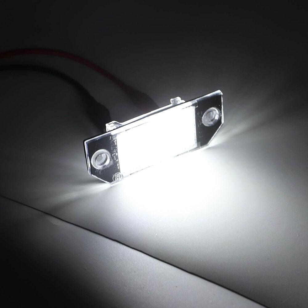 1 Pair LED License Plate Lamp For Ford Mondeo III