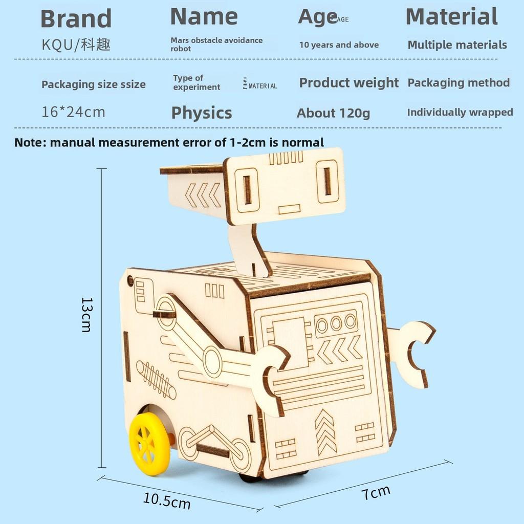 Diy Mars Obstacle Avoidance Robot Science Kit For Kids Educational Stem Toy