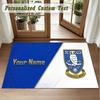 Crystal Velvet Square Rug Custom NameSheffield Wednesday FC Pattern Non Slip Home Floor Decor Rug