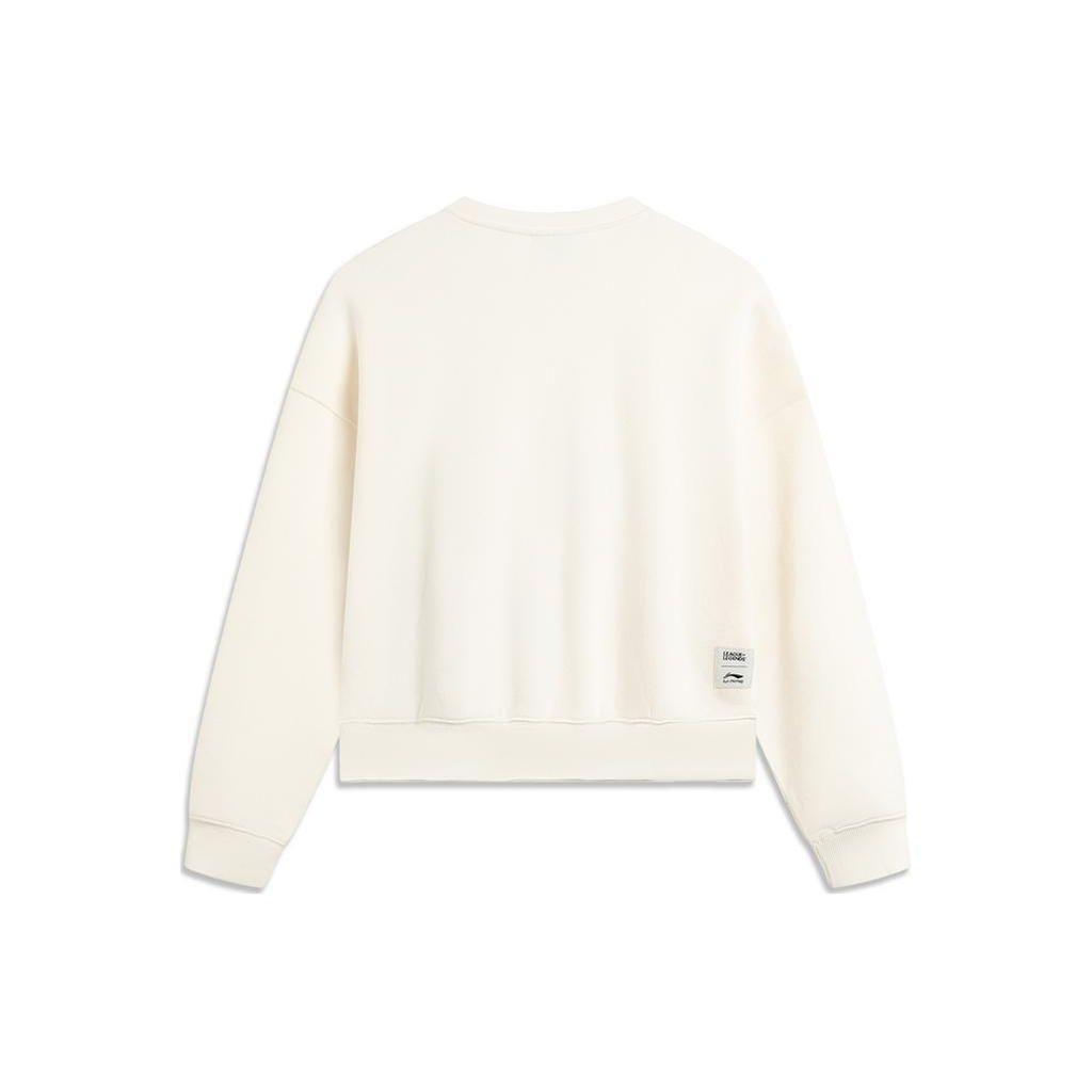 LI-NING AWDTE88-1 Unisex Badfive Loose Fit Long Sleeve Pullover Sweatshirt