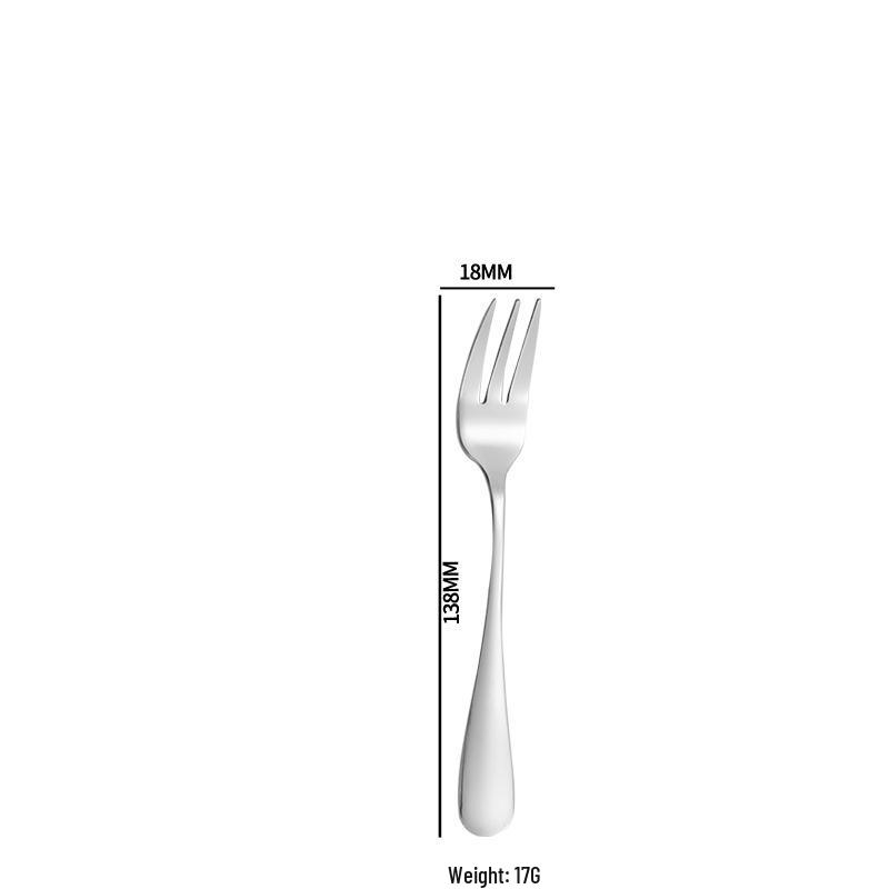1010 Stainless Steel Western Cutlery Set: Steak Knife, Fork, Spoon, Dessert Spoon, Serving Fork, and Ice Spoon.