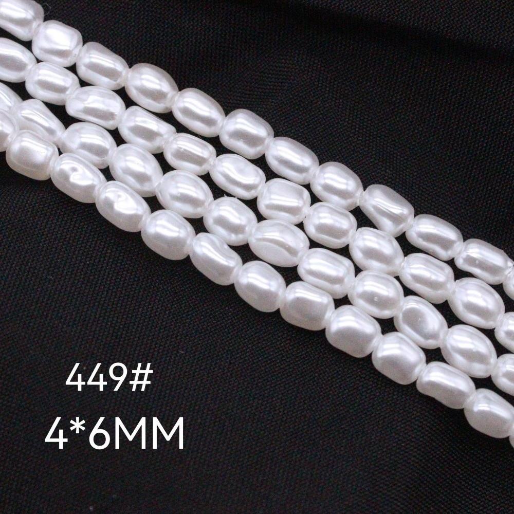 4.5-7.9mm Imitation pearl Irregular Shape Baroque Style Semi-Finished Beads ABS Irregular Pearls Earrings Making