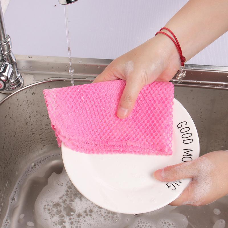2 Pcs Innovative Dish Washing Net Cloths  Dry  Mesh Washing Cloths