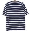 JOHN SMEDLEY Excellent condition Sea Island cotton stripe knit top, men's, navy and white, size M tops M Navy / WhiteUsed