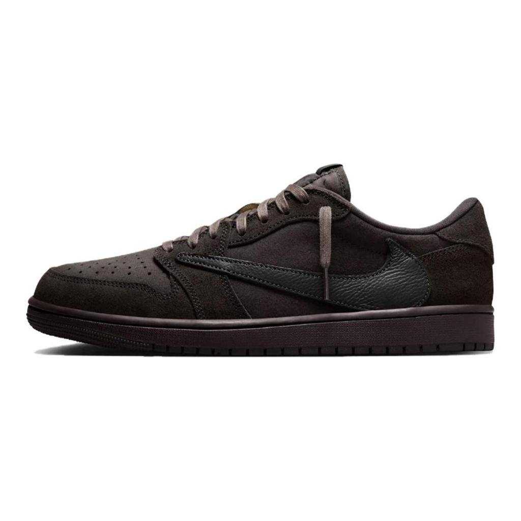 Travis Scott X Jordan Air Jordan 1 Tênis de Basquete Vintage Unissex Cano Baixo Tiffany DM7866-202(Caixa Team80-S)