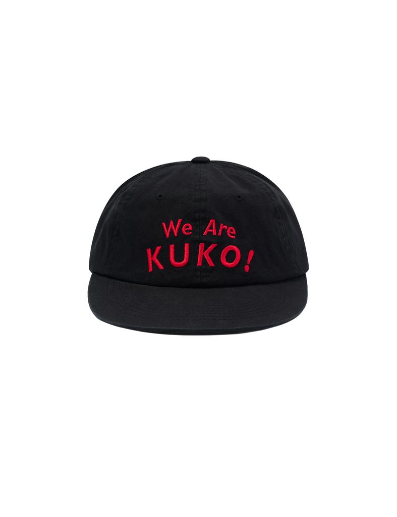 Kuko 6-Panel Oxford Cap_Black Red
