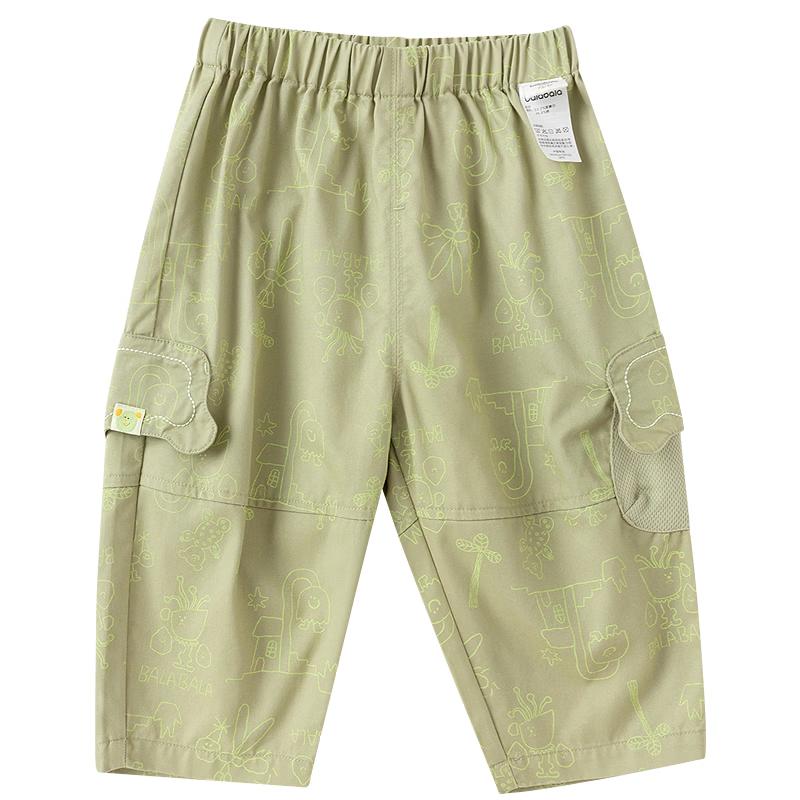 Balabala Baby Boys Loose Fit Cartoon Casual Pants 73