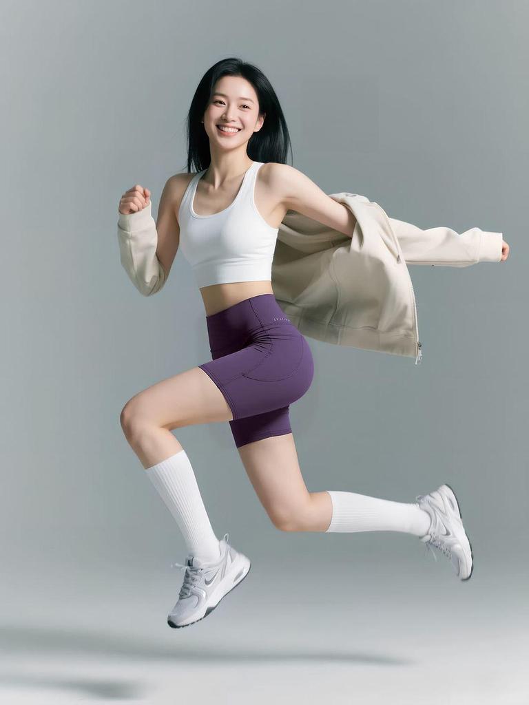 Women's High-Waisted Butt-Lifting Quick-Dry Yoga Shorts - Four-Point Fit, No-Show, Tight for Cycling & Fitness