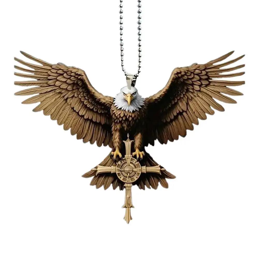 

Орел Крест Автомобильное Зеркало Заднего Вида Украшение Подвесные Украшения Аксессуары Подарок Интерьер Игрушка Рождественские Украшения Декорация Автомобиль Q6X8