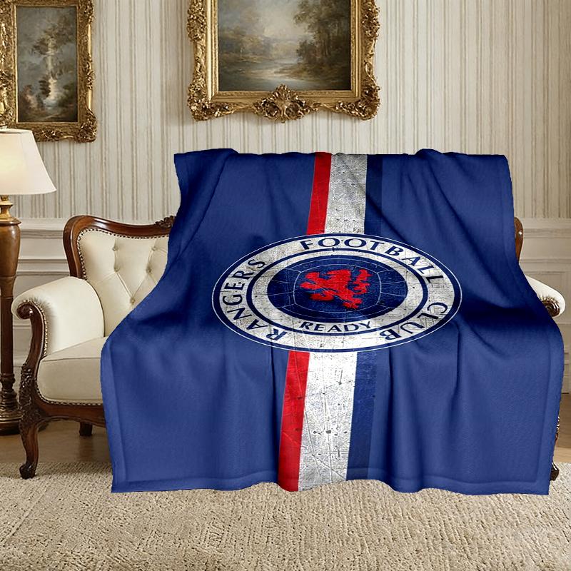 Rangers FC Blanket, Valentine's Day, Halloween, Thanksgiving Gift Blankets, Home Blanket for Bed and Couch Use