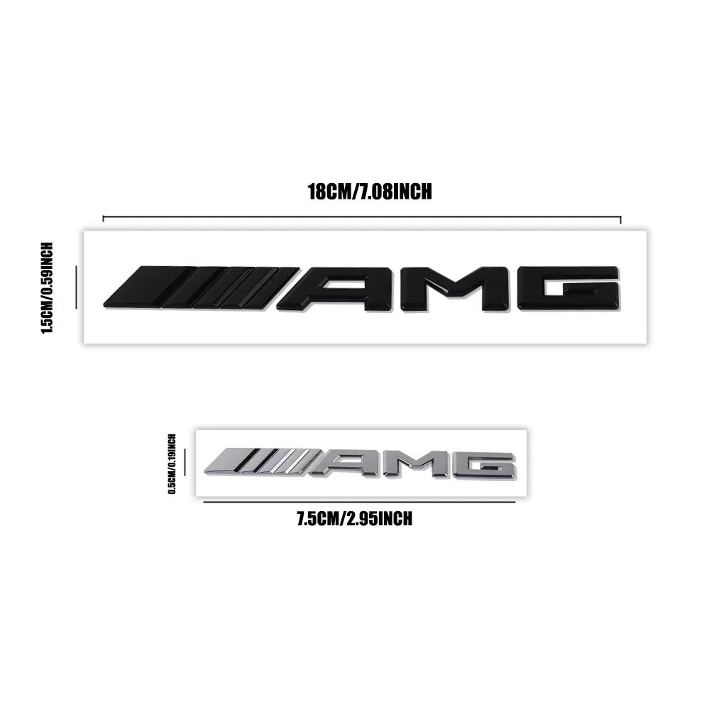 1Pcs Car Letter Badge Center Console Decoration Tail Trunk Stickers For Mercedes benz AMG W203 W204 W205 W176 W211 GLA CLA GLK