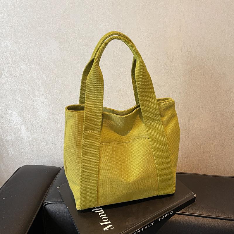 

Вместительная сумка-тоут для работы, нишевый дизайн, простая литературная и художественная студенческая сумка зелёный