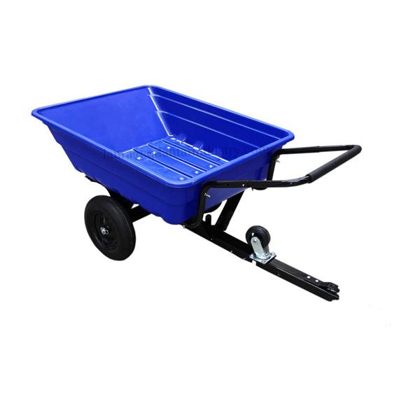 ATV Trailer Garden Transportation Tow Tipping Quad Farm Horses Heavy Duty Tractor Dump Utility Cart