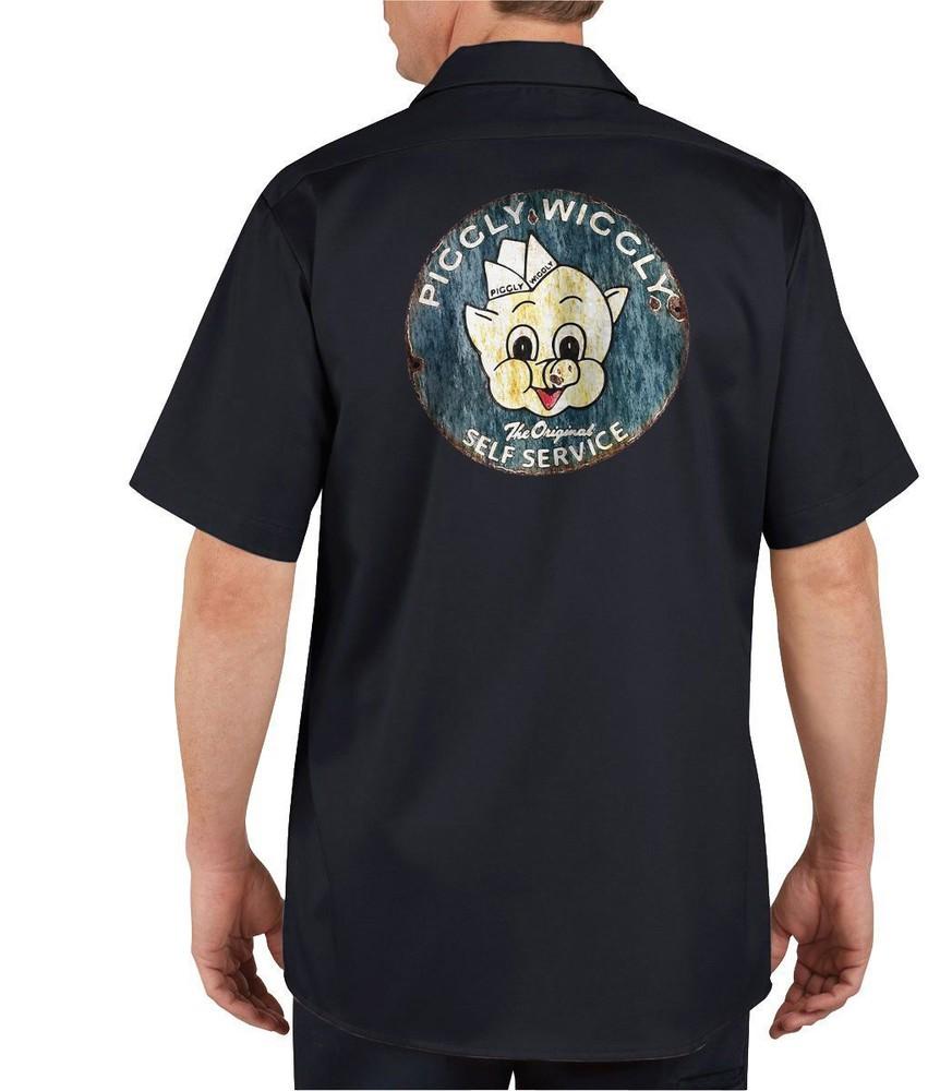 

Piggly Wiggly Service - Mechanics Graphic Work Shirt Short Sleeve Unisex T-Shirt M