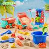 Sandspiel 31-teiliges Set Strandspielzeug Werkzeuge Gegenstände Zubehör Outdoor Wasserspiel Schaufeln Schaufelwagen Eimer Spiele für Baby Kinder