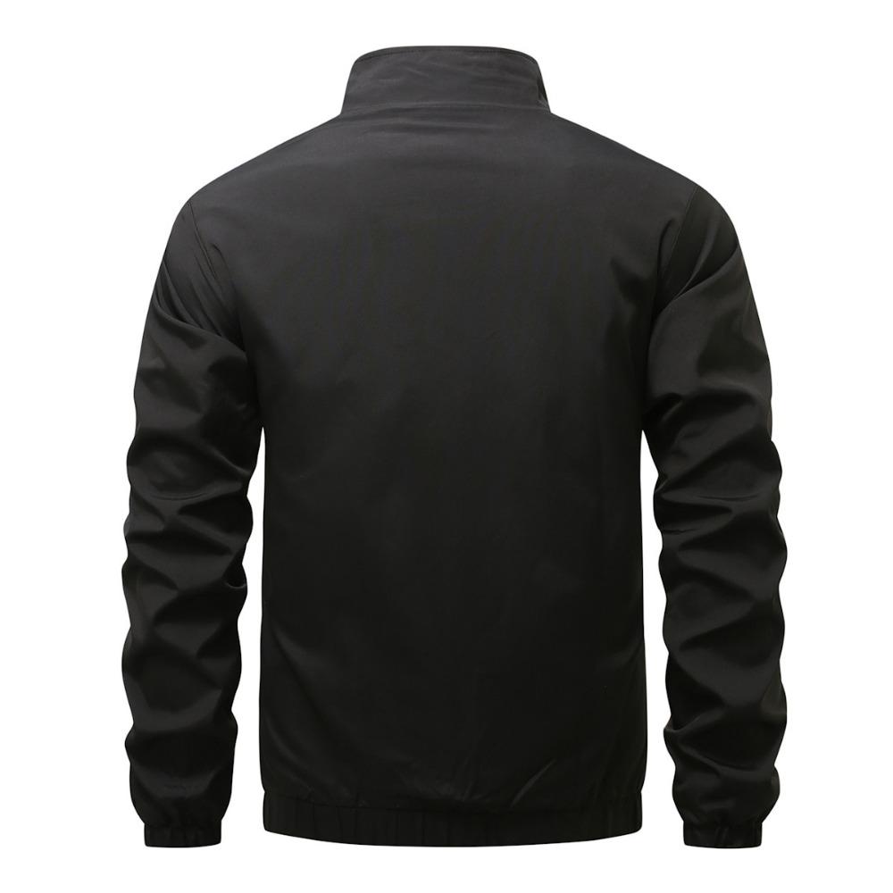 Autumn Pilot Jacket, Men's Casual and Fashionable Zipper Stand-up Collar Top