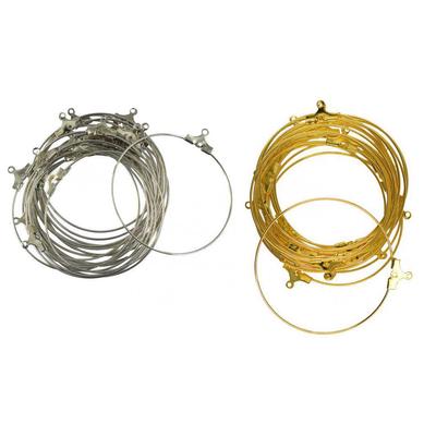 40 adet boncuk Hoop döngü küpe küpe teli takı yapımı bulguları DIY