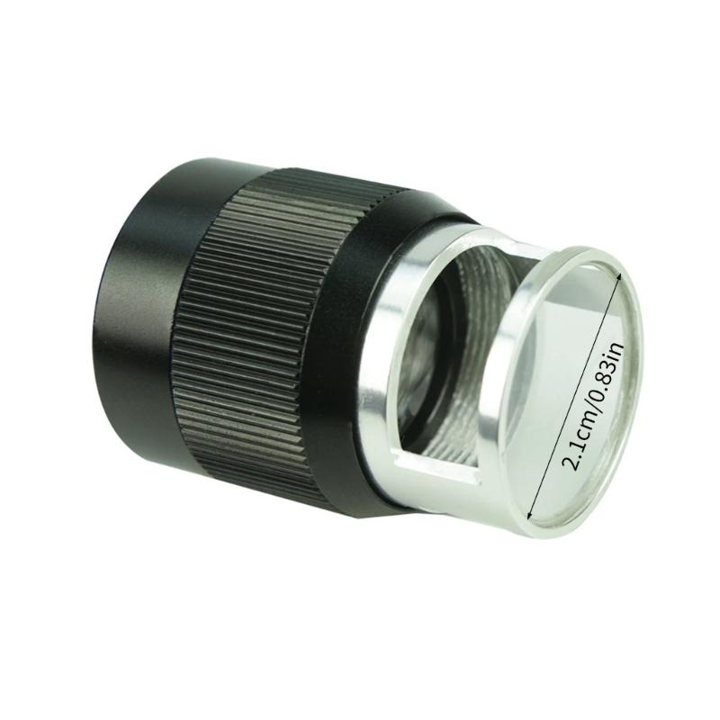 Ergonomic Handle 10X Cylinder Magnifier Loupe Glass For Comfortable Jewelry And Artifact Inspection