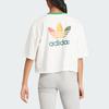 adidas Originals Women's '80s Loose Print Short Sleeve Tee White Green IS0312