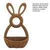 Hanging Wall Pocket Handwoven Wicker Easter Bunny Basket Rustic Charm Unlined Basket Flowers Eggs Gifts Indoor Outdoor Seasonal Decor