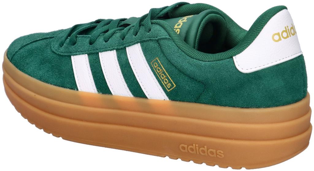 Кроссовки Adidas VL Court Bold Women цветной зеленый/облачный белый/золотой металлик