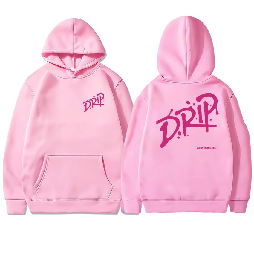 

Музичний гурт Babymonster Drip альбом Тур 2025 Худі Чоловіче жіноче Осінь Зима тренд Y2k Толстовка Унісекс Флісовий повсякденний пуловер XL