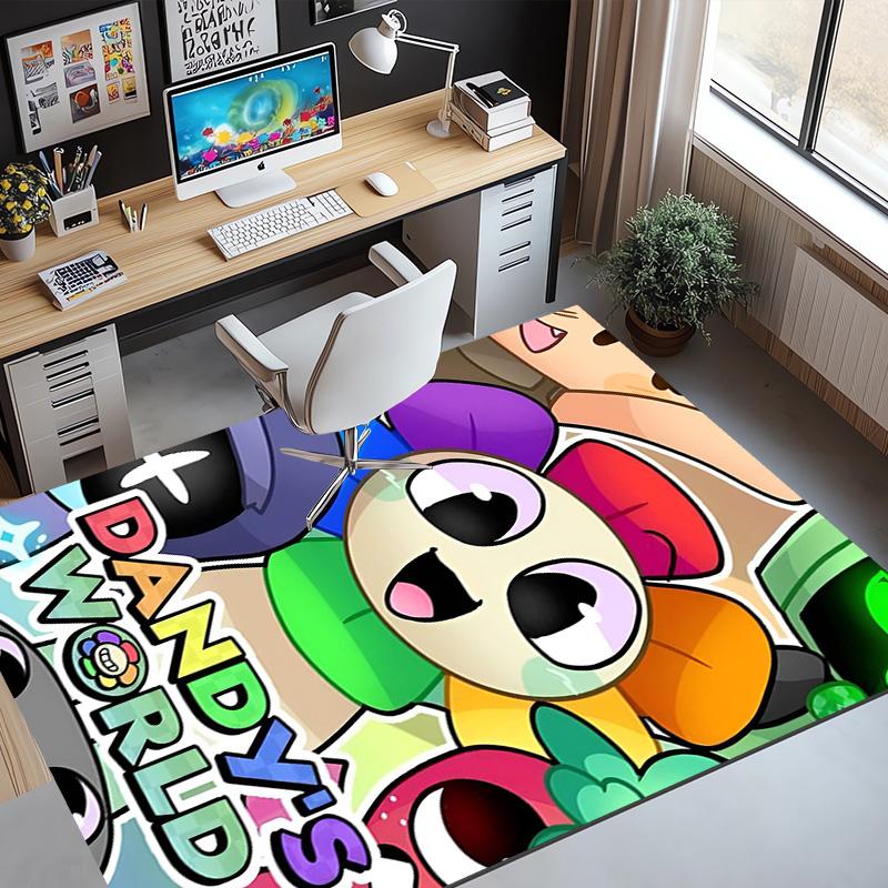 Dandy's World Pattern Rug, Indoor/Outdoor Mat, for Picnic, Gameroom, Bedroom, Office, Living Room, Home Decor Carpet, Birthday Gift