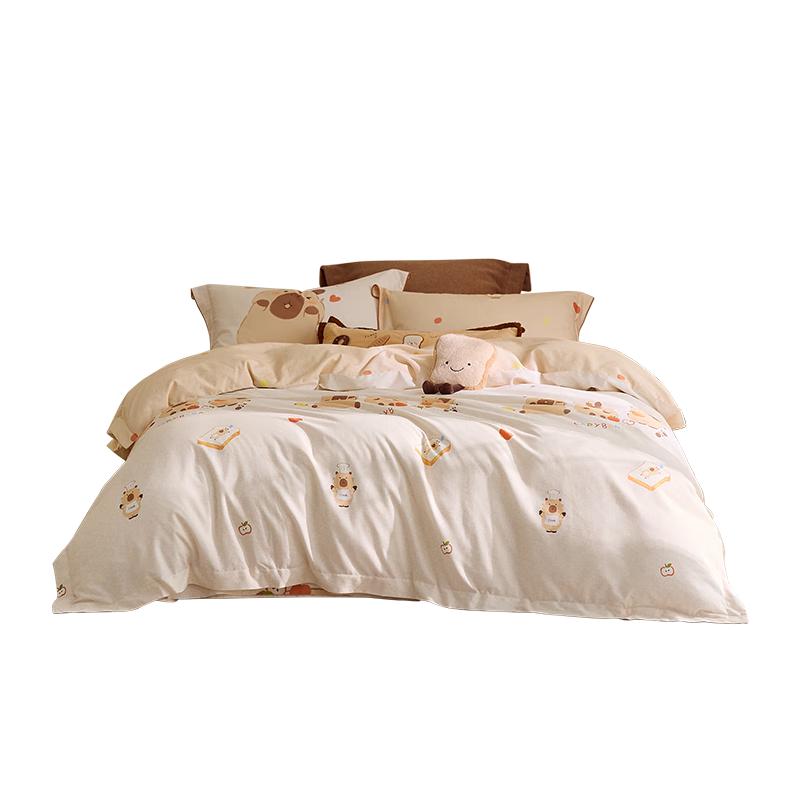 Luolai Kids A-Class Cotton Flannel Bedding Set 1.2m Bed (Duvet 150*215cm)