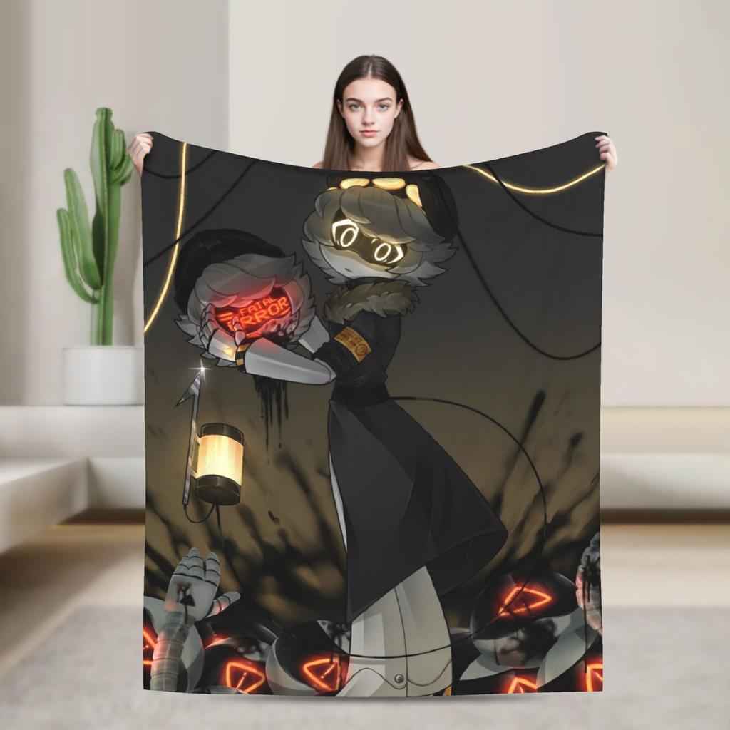 Coperte Droni Assassini Commedia Nera Fantascienza Peluche Fantastica Coperta da Divano/Letto Traspirante per Primavera Autunno,