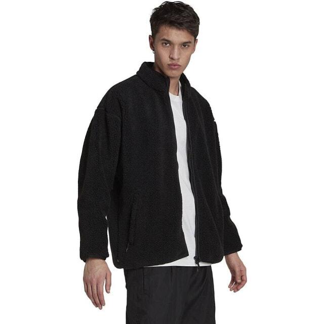 

Черная флисовая куртка adidas Originals