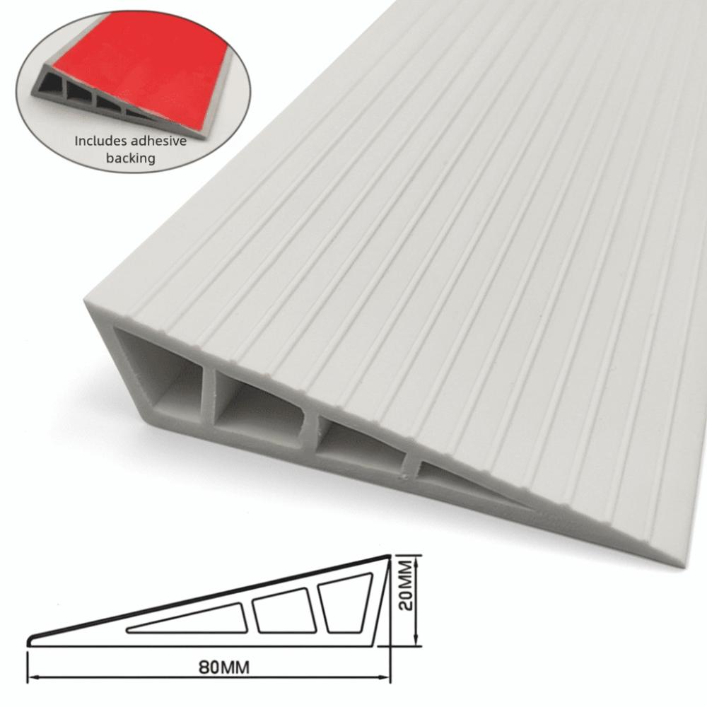 Universal Carpet To Tile Rise Threshold Ramps 60cm Self Adhesive Wheelchairs Ramps Soft PVC Home Steps Household
