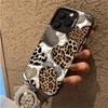 Creative Leopard Print Phone Case for 16 15 14 13 12 11 Pro Max iPhone 17 Air 16E Anti-Fingerprint Anti-Shock Back Cover