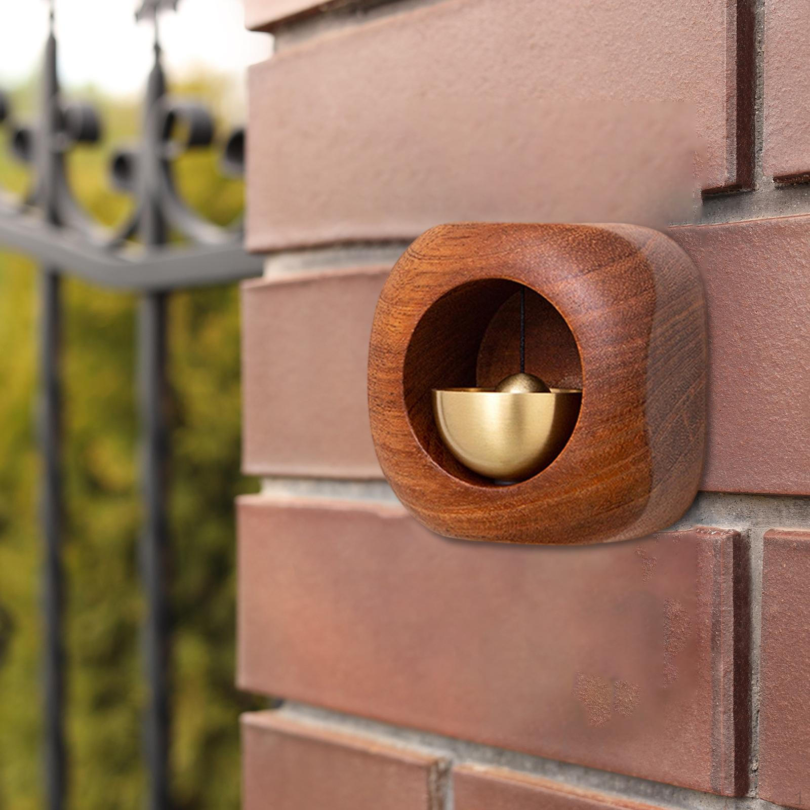 

Магнитный дверной звонок, деревянный колокольчик для владельцев магазинов, вход в кафе, ресторан Ebony