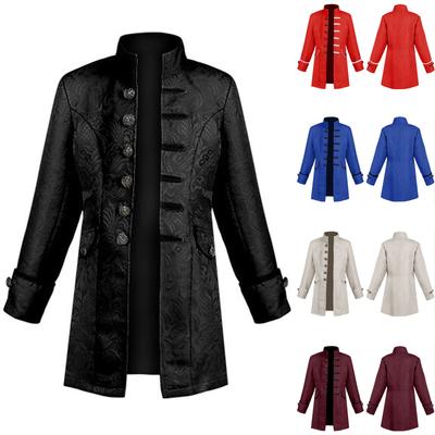 Children Boy's Steampunk Coat Colonial Jacket Vintage Costume Tailcoat