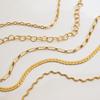 European and American Titanium Steel Necklace, Simple Snake Bone Chain, Clavicle Chain, Explosive Stainless Steel Neck Chain