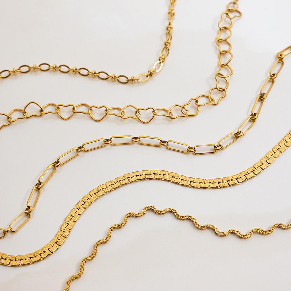 European and American Titanium Steel Necklace, Simple Snake Bone Chain, Clavicle Chain, Explosive Stainless Steel Neck Chain