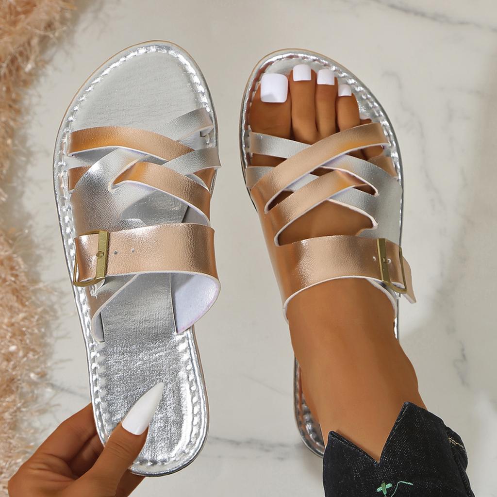 Women Slippers Summer New Flat Heel Sandals Beach Casual Slippers Outdoor Lightweight Designer Shoes Home Slides Women