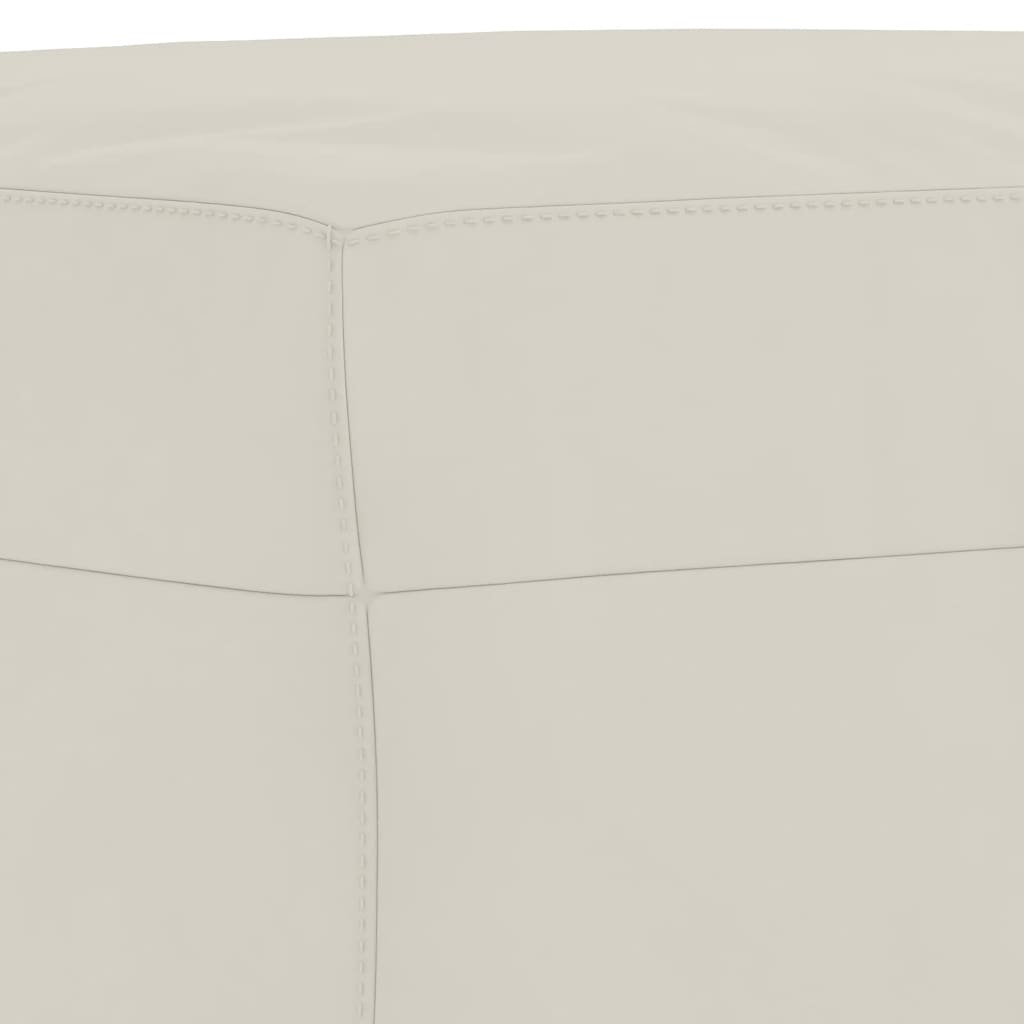 Footstool Cream 60x50x41 Cm Velvet
