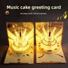 Nytt 3D 3D Pop Up-kort Handgjorda Minibilder Vikbar LED-hälsningskort Pop Up-mekanism Kreativ Födelsedagskort Födelsedagsparty