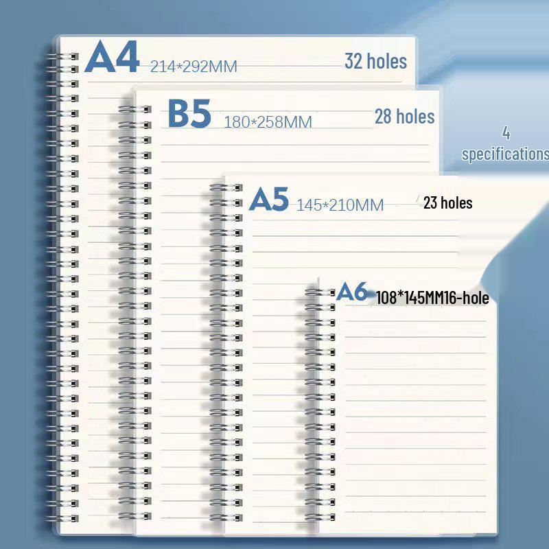 

Тетрадь для домашних заданий на спирали формата А5 - Креативная книга для записи успеваемости студента, Большой и Малый размеры A4 Spiral - Horizontal - 80 Sheets