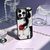 Nine-tailed fox art fashion design Phone Case for iPhone 17 16 e 15 14 13 12 Pro Max Sheepskin Silver-edged protective case