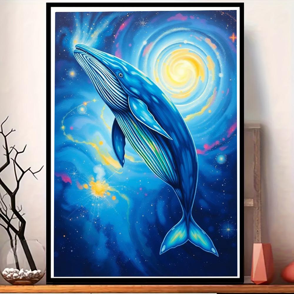 Blue Whale Diamond Decorative Painting Set Full Diamond Embroidery Decorative Painting Handmade Products 5D