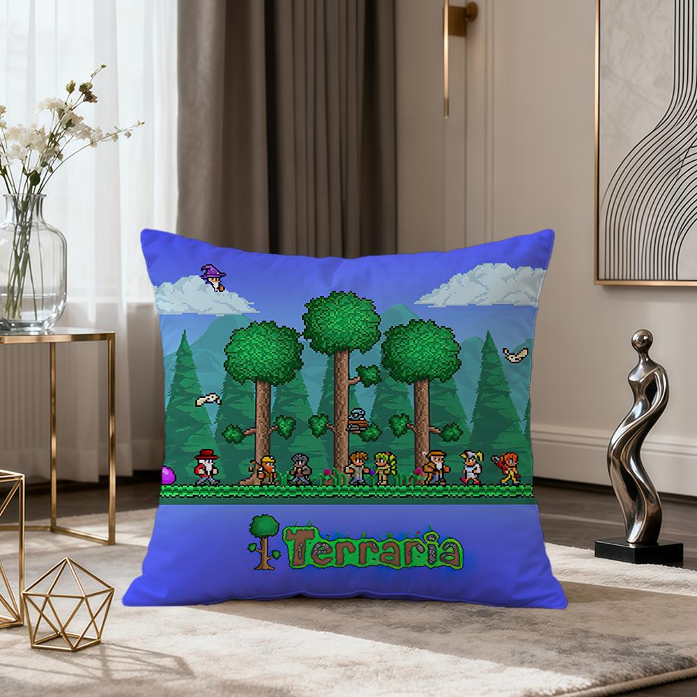 

games cushion cover soft Comfort Pillowcase Sofa Pixel nap Living Room party Home TTerraria B pet Decor fun cute Pillowcover 30x30CM(12x12in)