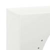 Firewood Rack White 50x23x100 cm Cold Rolled Steel