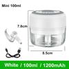 Mini USB Wireless Electric Food Chopper, Garlic Masher, Press Mincer for Vegetable, Chili and Meat, 100/250ml Kitchen Tools