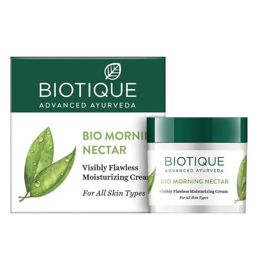Biotique Morning Nectar Cold Cream 50g For Hydrated Glowing Skin Nourishing Moisturizer All Skin Types