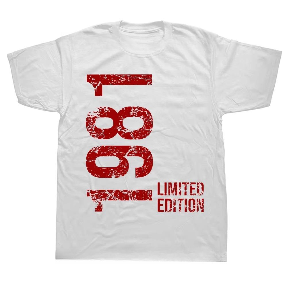 

2026 45th Birthday 45 Years Unisex Women Retro Vintage 1981 Gift Tee Tops Round Neck Fashion Tshirt Casual Basic Tshirts Summer M