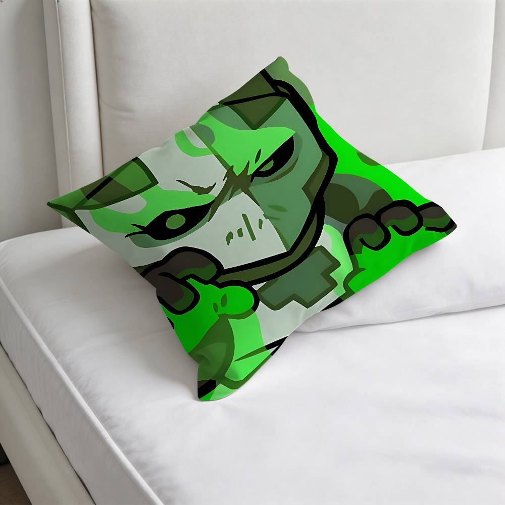 Hot Game CCastle Crashers Decorative Square Pillow Cover Modern Cushion Case for Living Room Bedroom