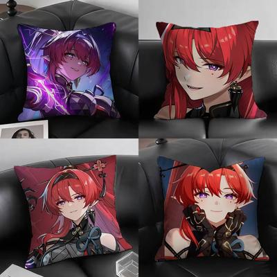 1pc Game Wuthering Waves Yinlin Pillow Case Fashion Square Pillowcase Bedroom Sofa Room Ins Decoration Leisure