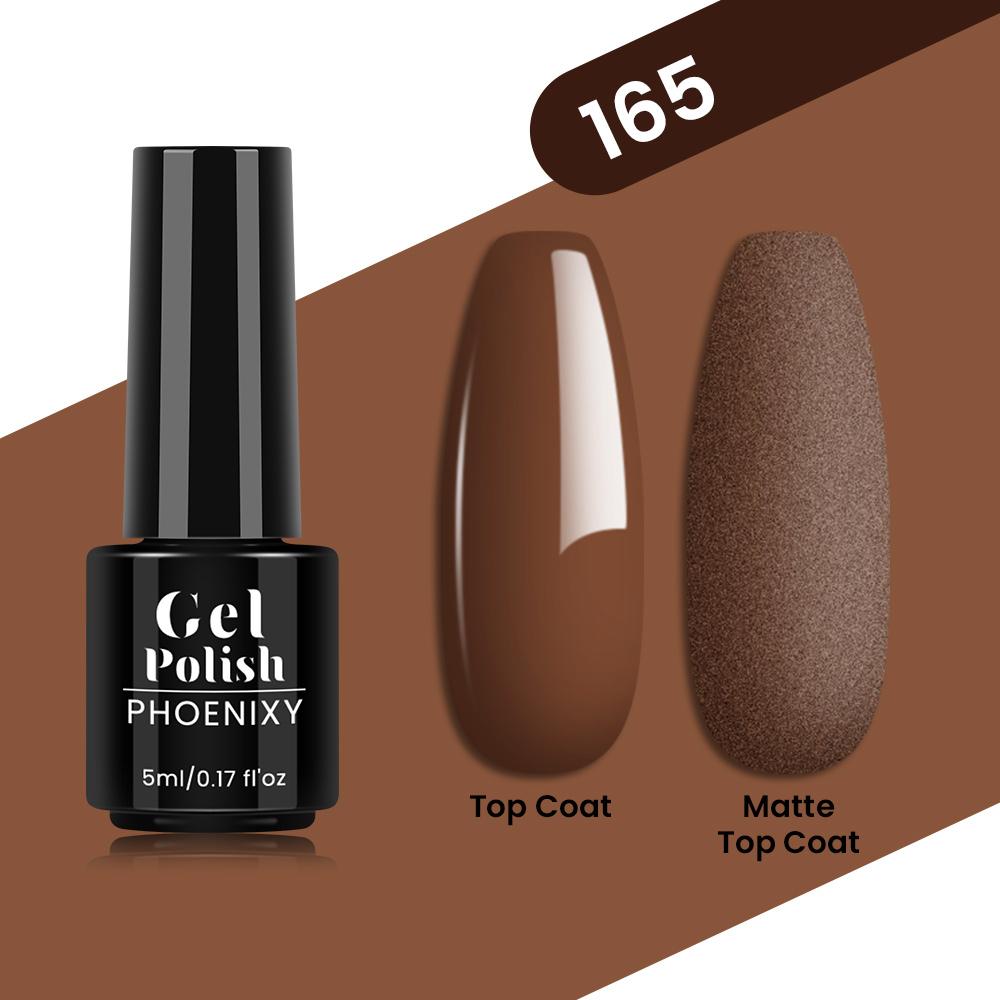 PHOENIXY 80 Farben Nagel-Gel-Nagellack, 5 ml, UV-LED-Farb-Nagelkunst-Hybrid-Nagellack, Liner-Gel, Maniküre-Kunst, semi-permanent, glitzernd, glänzende Farben-Gel